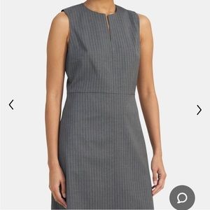 Theory Split Front Dress in Savona Wool, 2, Gray